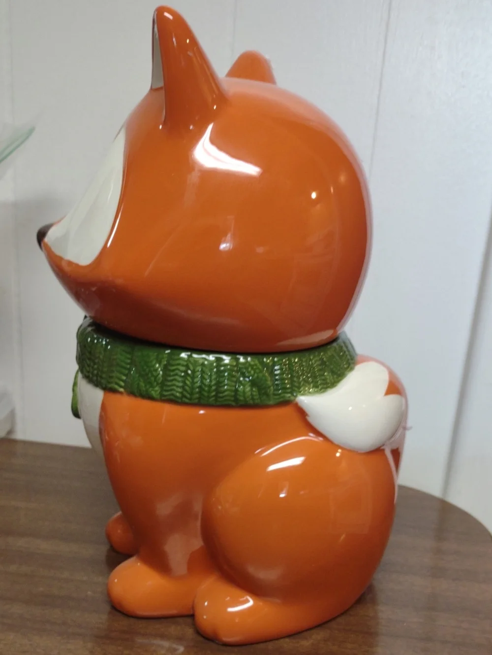 Cheryl's Cookies Orange Ceramic Fox Cookie Jar